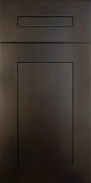 Ebony Shaker custom cabinet door
